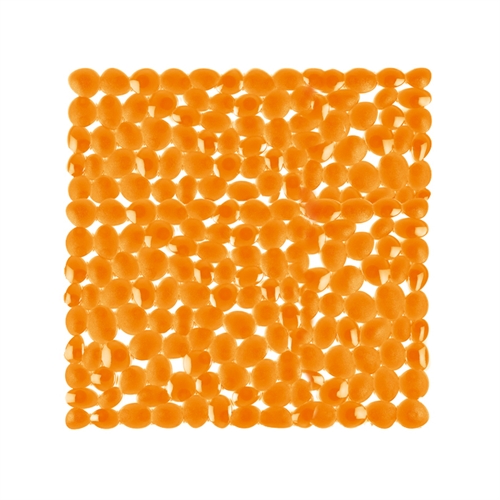 Pebble shower mat - orange